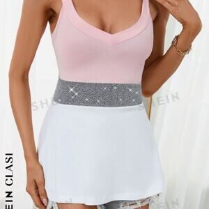 New Women's Color Block Tank Top Size XS